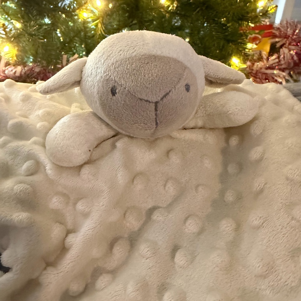 Elegant Baby Lamb Security Blanket Lovey‎ • Discontinued • Rare